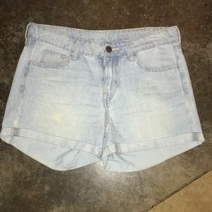 H&M light jean shorts